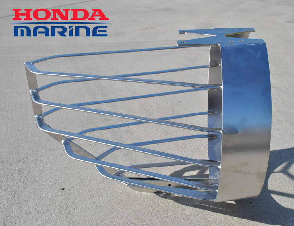 Prop deflector for Honda outboard engine