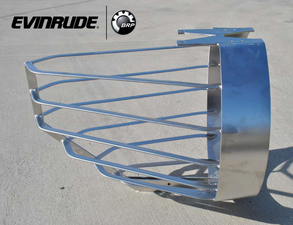 Prop deflector for Evinrude E-tech