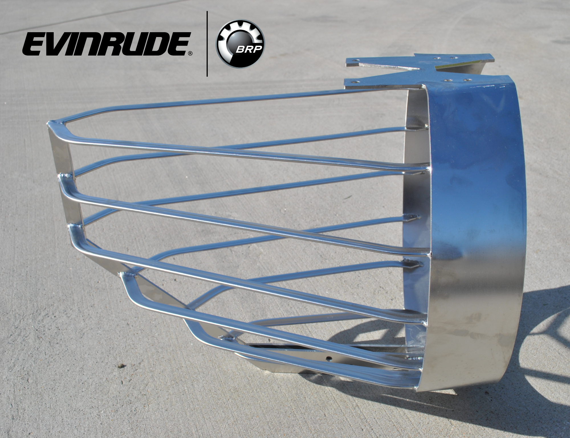 Prop deflector for Evinrude E-tech